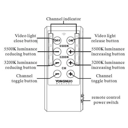 YONGNUO YN900 900pcs LED Illumination Dimming Studio 3200K-5500K Video Light - Camera Accessories by YONGNUO | Online Shopping UK | buy2fix