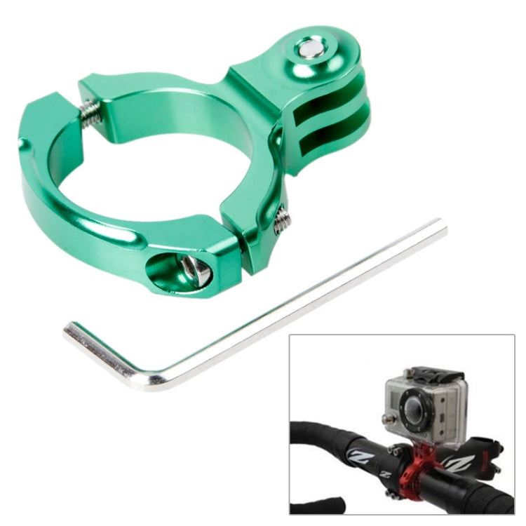 TMC HR87 Bike Aluminum Handle Bar Standard Mount for GoPro Hero11 Black / HERO10 Black /9 Black /8 Black /7 /6 /5 /5 Session /4 Session /4 /3+ /3 /2 /1, DJI Osmo Action and Other Action Cameras, Internal Diameter: 31.8mm(Green) - DJI & GoPro Accessories by TMC | Online Shopping UK | buy2fix