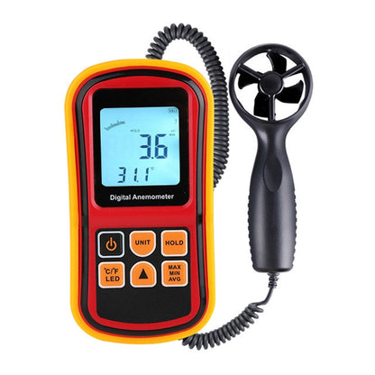 Digital Anemometer (Measurement items: Air Velocity, Air Temperature)(Red) - Consumer Electronics by buy2fix | Online Shopping UK | buy2fix