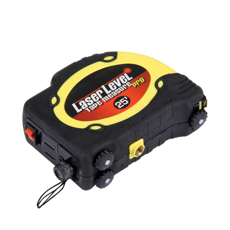 Laser Level with Tape Measure Pro (25 feet) & Belt Clip / Can be Attached to Tripod(Yellow) - Consumer Electronics by buy2fix | Online Shopping UK | buy2fix