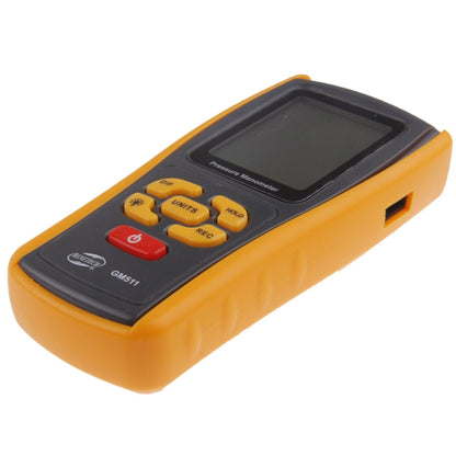 BENETECH GM511 LCD Display Pressure Manometer(Yellow) - Other Tester Tool by BENETECH | Online Shopping UK | buy2fix