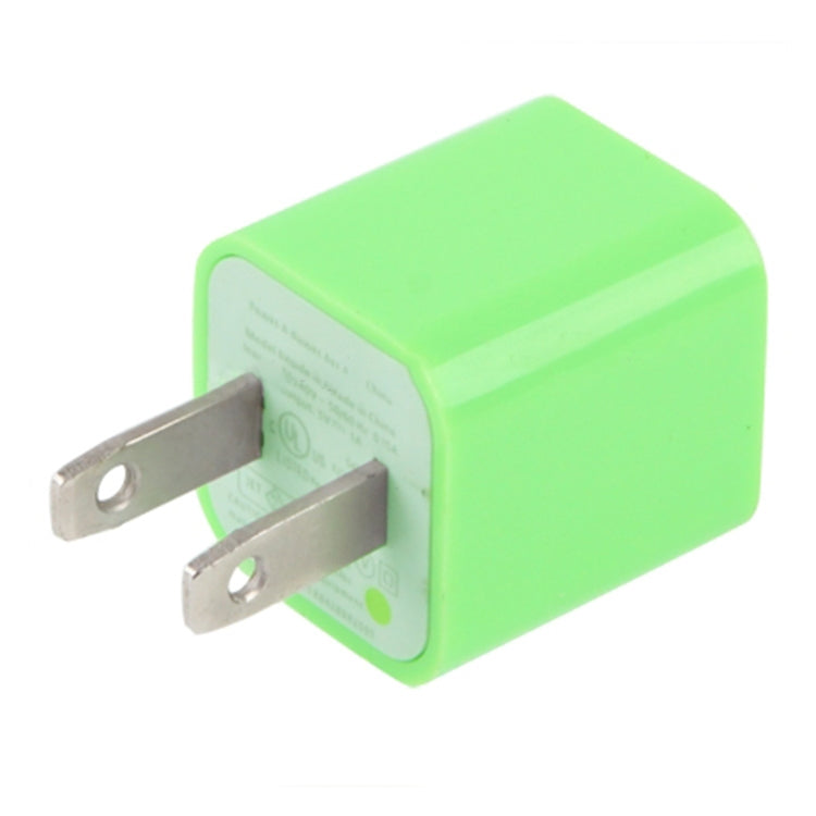 US Plug USB Charger(Green) - Apple Accessories by buy2fix | Online Shopping UK | buy2fix