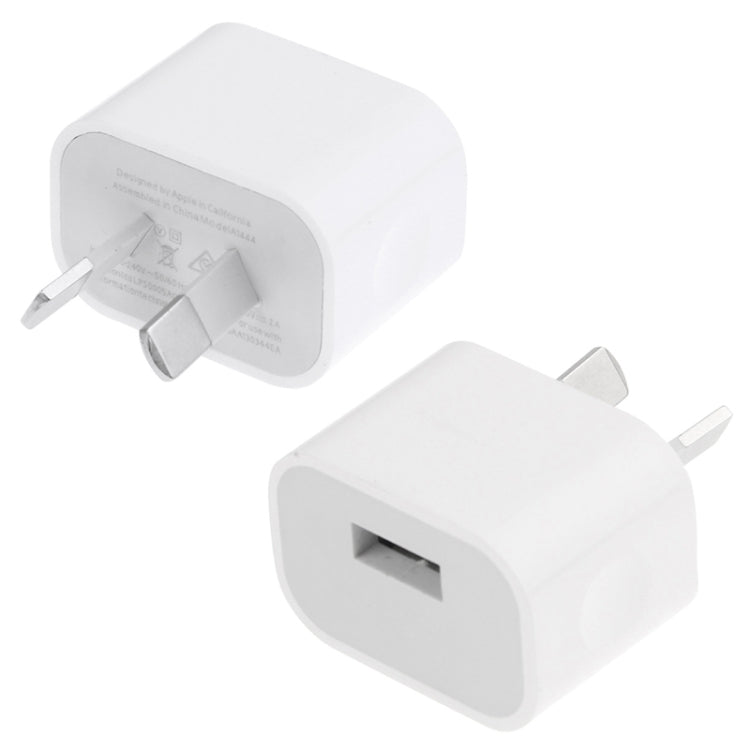 AU Plug USB Charger Adapter(White) - Apple Accessories by buy2fix | Online Shopping UK | buy2fix