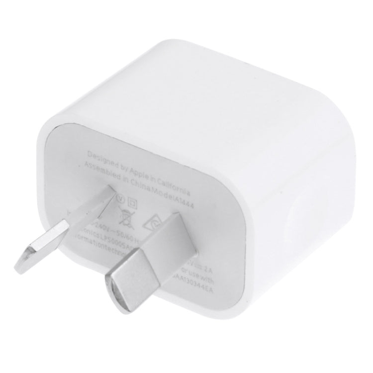 AU Plug USB Charger Adapter(White) - Apple Accessories by buy2fix | Online Shopping UK | buy2fix