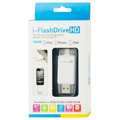 i-Flash Driver HD U Disk USB Drive Memory Stick for iPhone / iPad / iPod touch(White) - U Disk & Card Reader by buy2fix | Online Shopping UK | buy2fix