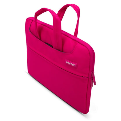 POFOKO 12 inch Portable Single Shoulder Laptop Bag for Laptop(Magenta) - 12.1 inch by POFOKO | Online Shopping UK | buy2fix