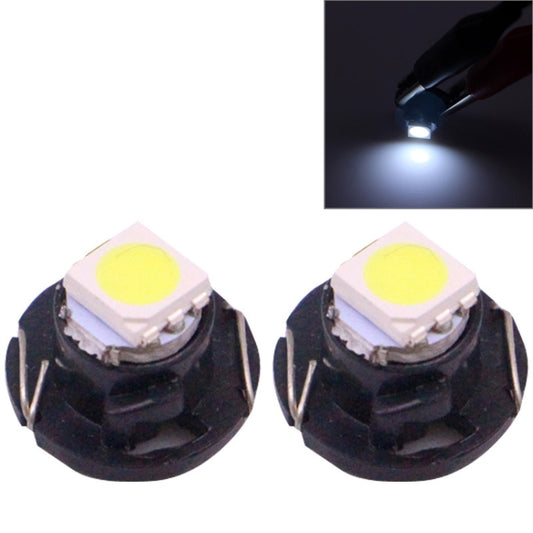 2 PCS T4.7 White Light 0.2W 12LM 1 LED SMD 5050 LED Instrument Light Bulb Dashboard Light for Vehicles, DC 12V(Black) - Instrument Lights by buy2fix | Online Shopping UK | buy2fix