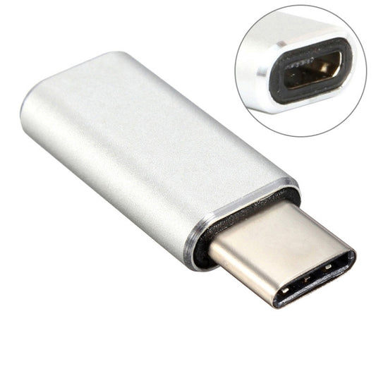 Aluminum Micro USB to USB 3.1 Type-C Converter Adapter(Silver) - Audio Adapter by buy2fix | Online Shopping UK | buy2fix