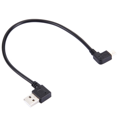 27cm 90 Degree Left Angle Micro USB to 90 Degree Left Angle USB Data / Charging Cable - Micro USB Cable by buy2fix | Online Shopping UK | buy2fix