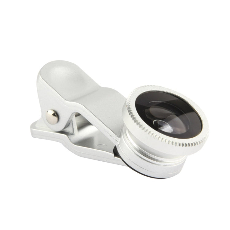 Universal 180 Degree Fisheye Lens + Macro + 0.67X Wide Lens with Clip, For Galaxy S5 / G900 / i9500 / i9300 / iPhone 5 & 5C & 5S(Silver) - Combination Lens by buy2fix | Online Shopping UK | buy2fix