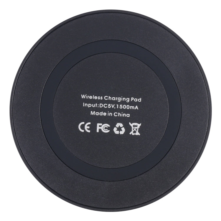 Universal QI Standard Round Wireless Charging Pad(Black) - Wireless Charger by buy2fix | Online Shopping UK | buy2fix