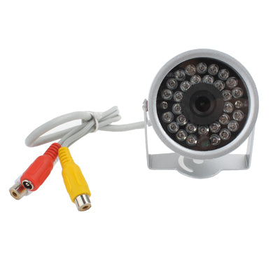 1/3 CMOS Color 380TVL 30 LED Mini Waterproof Camera(Silver) - Security by buy2fix | Online Shopping UK | buy2fix