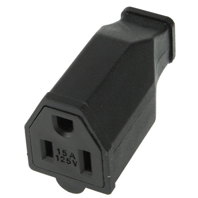 US Plug Female AC Wall Universal Travel Power Socket Plug Adaptor(Black) - Consumer Electronics by buy2fix | Online Shopping UK | buy2fix