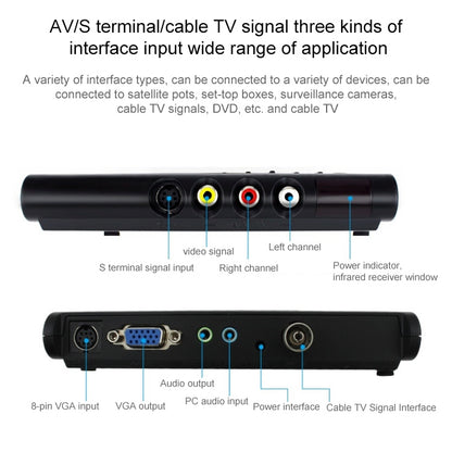 HD LCD TV-Box with Remote Control, TV (PAL-BG+PAL-DK)(Black) - Consumer Electronics by buy2fix | Online Shopping UK | buy2fix