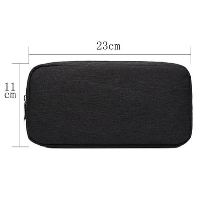 Multi-functional Headphone Charger Data Cable Storage Bag Power Pack, Size: L, 23 x 11.5 x 5.5cm(Black) - Other by buy2fix | Online Shopping UK | buy2fix