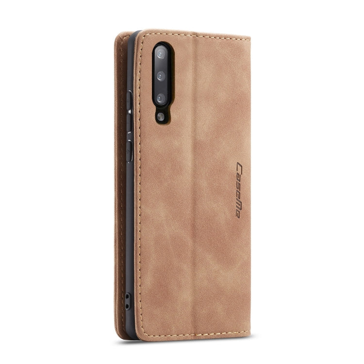CaseMe-013 Multifunctional Retro Frosted Horizontal Flip Leather Case for Galaxy A30S / A50S / A50, with Card Slot & Holder & Zipper Wallet & Photo Frame(Brown) - Galaxy Phone Cases by CaseMe | Online Shopping UK | buy2fix