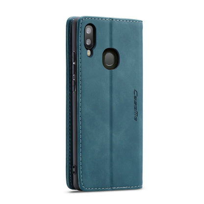 CaseMe-013 Multifunctional Retro Frosted Horizontal Flip Leather Case for Galaxy A20 / A30, with Card Slot & Holder & Wallet (Blue) - Samsung Accessories by CaseMe | Online Shopping UK | buy2fix