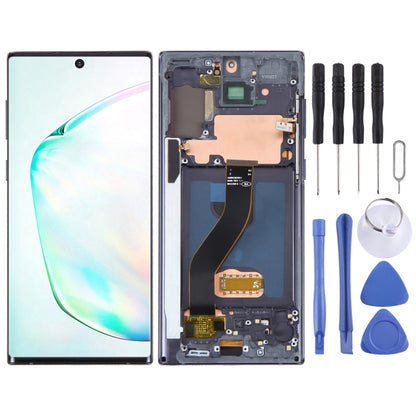 OLED LCD Screen For Samsung Galaxy Note10 SM-N970F Digitizer Full Assembly With Frame (Black) - Repair & Spare Parts by buy2fix | Online Shopping UK | buy2fix