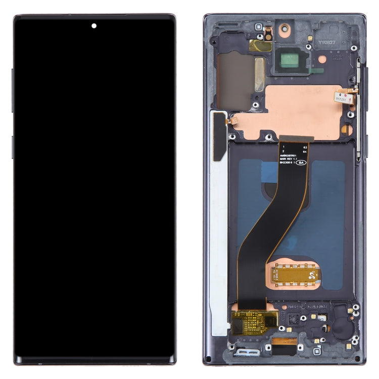 OLED LCD Screen For Samsung Galaxy Note10 SM-N970F Digitizer Full Assembly With Frame (Black) - Repair & Spare Parts by buy2fix | Online Shopping UK | buy2fix
