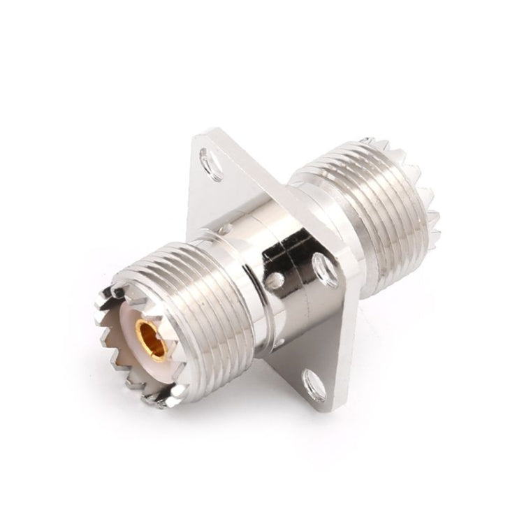 UHF SO239 Female To Female with Panel Mount RF Connector Adapter - Security by buy2fix | Online Shopping UK | buy2fix
