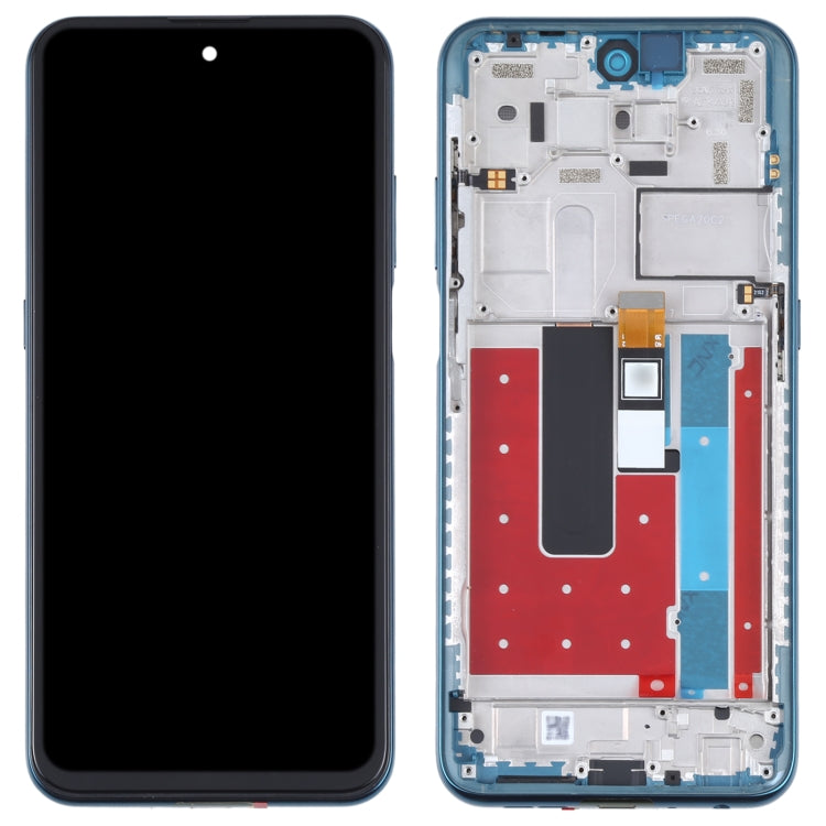 LCD Screen and Digitizer Full Assembly with Frame for Nokia X20 TA-1341 TA-1344(Blue) - LCD Screen by buy2fix | Online Shopping UK | buy2fix
