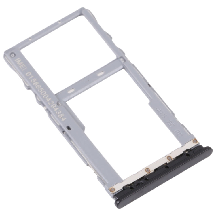 For TCL 20Y / 20E / Alcatel 1S 2021 Original SIM Card Tray + Micro SD Card Tray (Black) - Repair & Spare Parts by buy2fix | Online Shopping UK | buy2fix