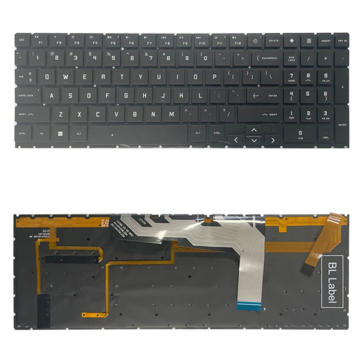 US Version Keyboard with Colorful Backlight / Number Key For HP OMEN 15 2020 15-EK 15-EN EK1016TX EK1000 EK0018 TPN-Q238 TPN-Q236 - Replacement Keyboards by buy2fix | Online Shopping UK | buy2fix