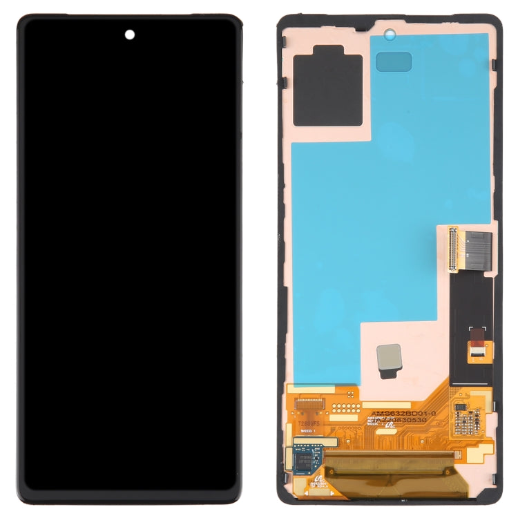AMOLED LCD Screen For Google Pixel 7 GVU6C GQML3 Digitizer Full Assembly with Frame (Black) - Repair & Spare Parts by buy2fix | Online Shopping UK | buy2fix