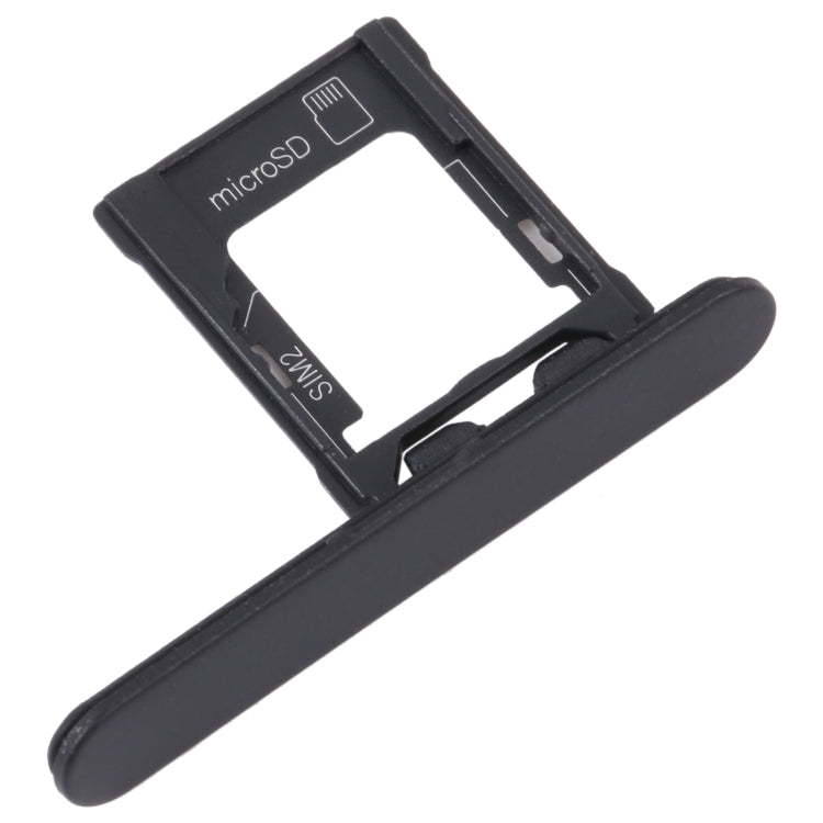 For Sony Xperia XZ1 Compact Original SIM Card Tray + Micro SD Card Tray (Black) - Repair & Spare Parts by buy2fix | Online Shopping UK | buy2fix