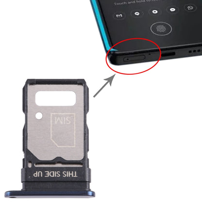 For Motorola Edge 2021 SIM Card Tray (Blue) - Card Socket by buy2fix | Online Shopping UK | buy2fix
