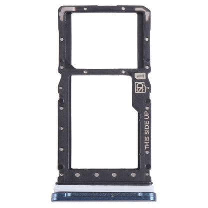 For Motorola Moto E 2020 SIM Card Tray + Micro SD Card Tray (Blue) - Card Socket by buy2fix | Online Shopping UK | buy2fix