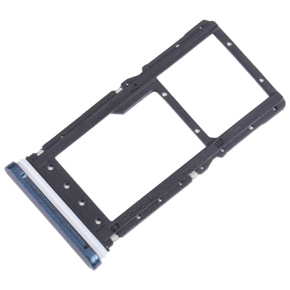 For Motorola Moto E 2020 SIM Card Tray + Micro SD Card Tray (Blue) - Card Socket by buy2fix | Online Shopping UK | buy2fix