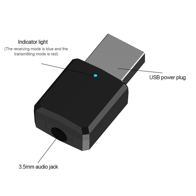 ZF169 Bluetooth5.0  Audio Receiver USB Bluetooth Adapter Bluetooth Transmitter Support Win8/10 - Apple Accessories by buy2fix | Online Shopping UK | buy2fix