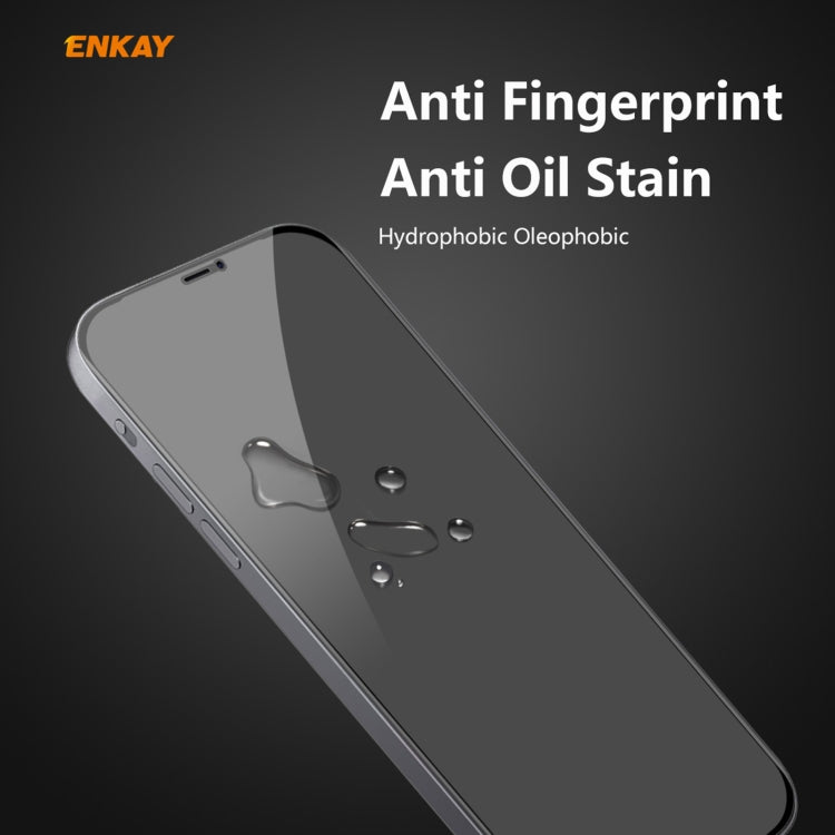 For iPhone 12 / 12 Pro 5pcs ENKAY Hat-Prince 0.26mm 9H 6D Privacy Anti-spy Full Screen Tempered Glass Film 6.1 - iPhone 12 / 12 Pro Tempered Glass by ENKAY | Online Shopping UK | buy2fix