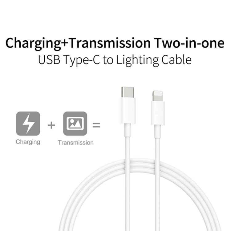 2 in 1 PD3.0 30W USB-C / Type-C Travel Charger with Detachable Foot + PD3.0 3A USB-C / Type-C to 8 Pin Fast Charge Data Cable Set, Cable Length: 2m, EU Plug - Mobile Accessories by buy2fix | Online Shopping UK | buy2fix