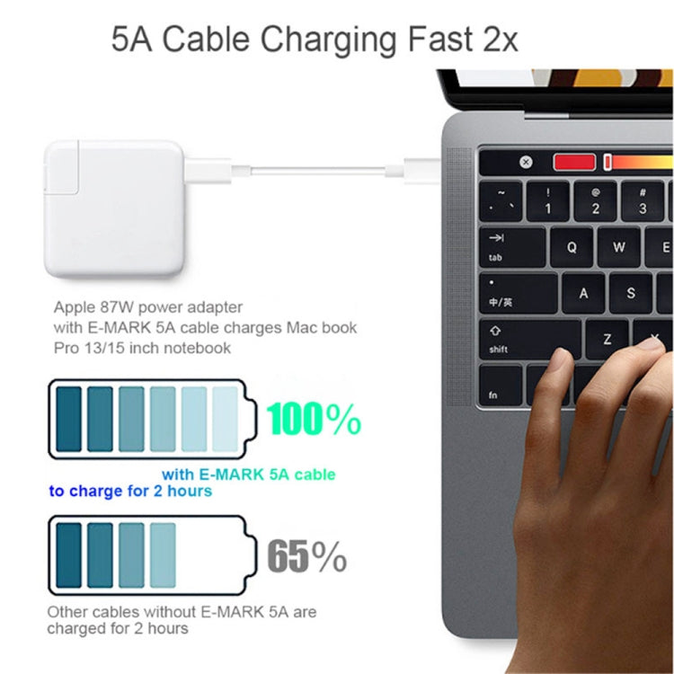 PD65W-A9 PD 65W Dual Dort USB-C / Type-C + Dual USB Charger with 5A USB-C / Type-C to USB-C / Type-C Fast Charging Cable for Apple MacBook Series EU Plug - Cable & Adapter by buy2fix | Online Shopping UK | buy2fix