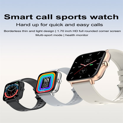 T42 1.7 inch Color Screen Smart Watch, IP67 Waterproof, Support Bluetooth Call/Heart Rate Monitoring/Blood Pressure Monitoring/Blood Oxygen Monitoring/Sleep Monitoring(Silver) - Smart Wear by buy2fix | Online Shopping UK | buy2fix