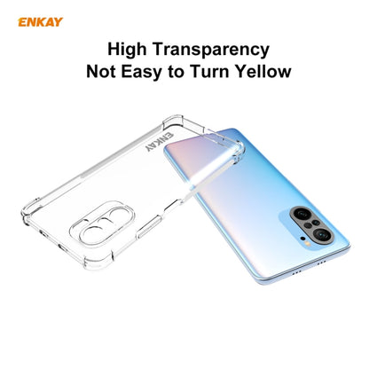 For Redmi K40 / K40 Pro / K40 Pro+ Hat-Prince ENKAY Clear TPU Shockproof Case Soft Anti-slip Cover + 0.26mm 9H 2.5D Full Glue Full Coverage Tempered Glass Protector Film - Xiaomi Cases by ENKAY | Online Shopping UK | buy2fix