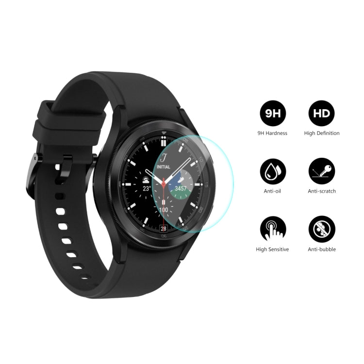 5 PCS For Samsung Galaxy Watch4 Classic 46mm ENKAY Hat-Prince 0.2mm 9H 2.15D Curved Edge Tempered Glass Screen Protector Watch Film - Screen Protector by ENKAY | Online Shopping UK | buy2fix