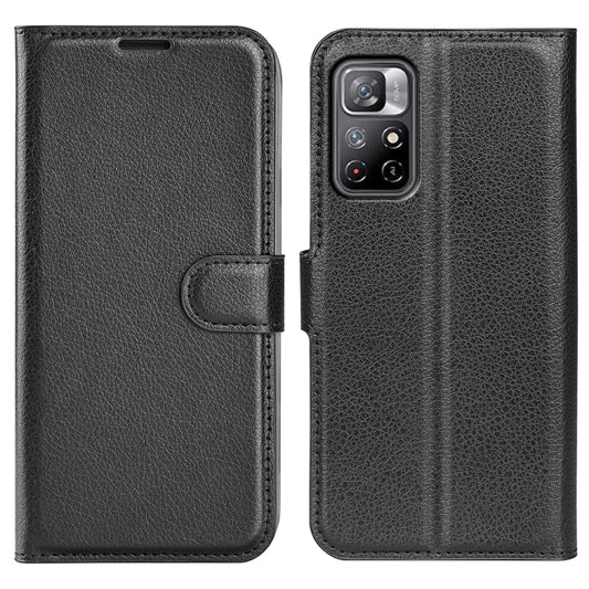 For Xiaomi Redmi Note 11 Litchi Texture Horizontal Flip Protective Case with Holder & Card Slots & Wallet(Black) - Xiaomi Accessories by buy2fix | Online Shopping UK | buy2fix