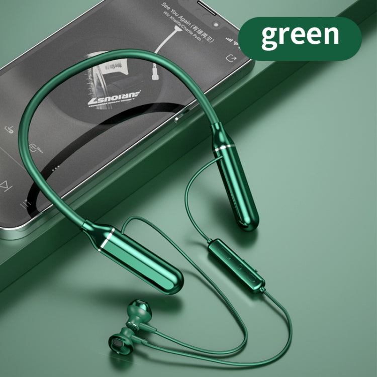K1688 Neck-mounted Noise Cancelling IPX5 Sports Bluetooth Headphone(Green) - Neck-mounted Earphone by OneDer | Online Shopping UK | buy2fix