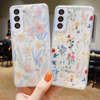 For Samsung Galaxy S20 FE Fresh Small Floral Epoxy TPU Phone Case(Butterflies Love Flowers 6) - Galaxy S20 FE Cases by buy2fix | Online Shopping UK | buy2fix