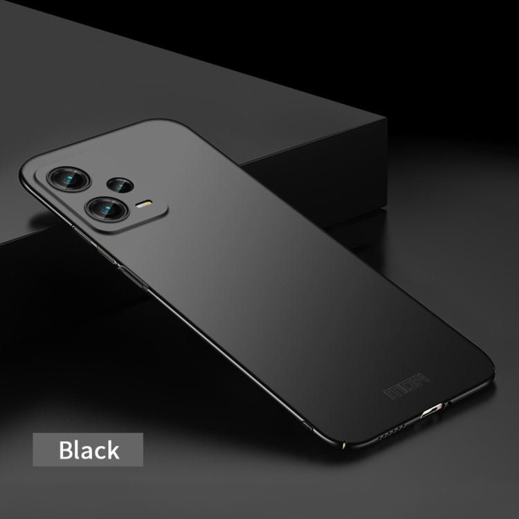 For Xiaomi Redmi Note 12 Pro 5G China MOFI Micro Frosted PC Ultra-thin Hard Case(Black) - Note 12 Pro Cases by MOFI | Online Shopping UK | buy2fix