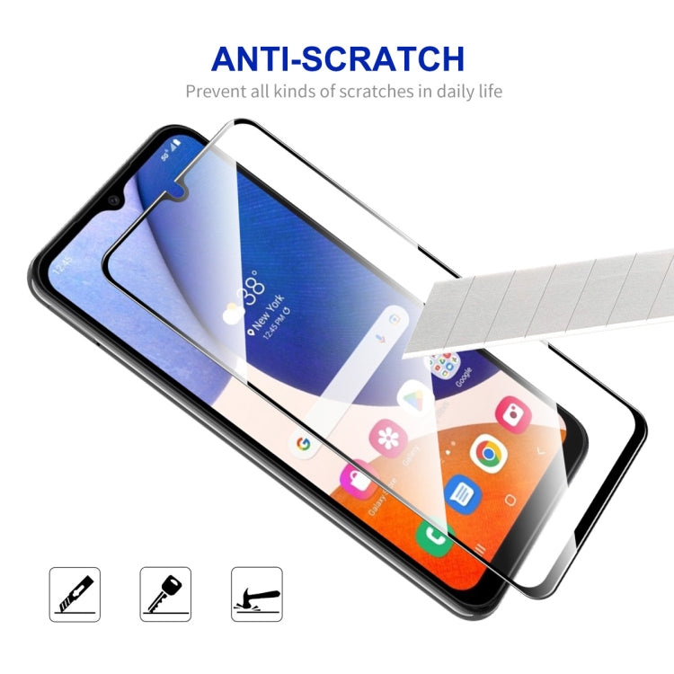 For Samsung Galaxy A14 5G 5pcs ENKAY Hat-Prince Full Glue 0.26mm 9H 2.5D Tempered Glass Full Film - Galaxy Tempered Glass by ENKAY | Online Shopping UK | buy2fix