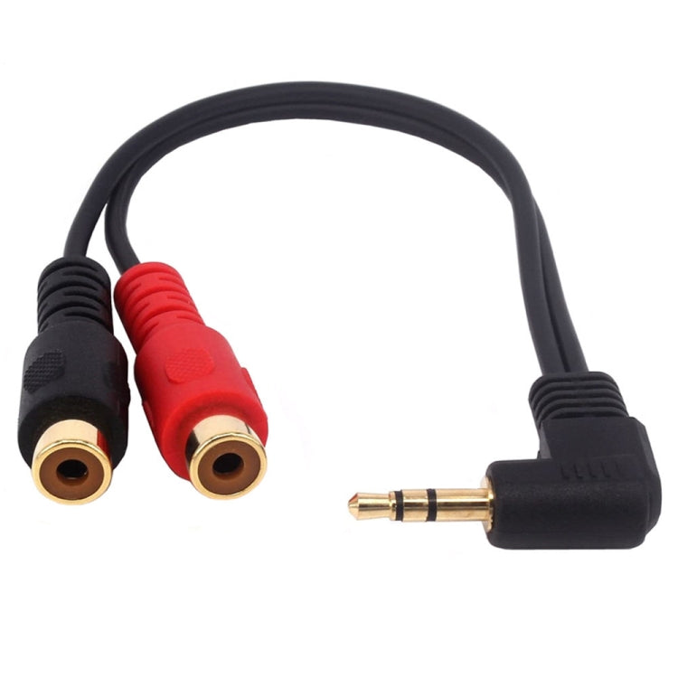 JUNSUNMAY 3.5mm Male Elbow to Dual RCA Stereo Audio Cable Adapter 20cm -  by JUNSUNMAY | Online Shopping UK | buy2fix