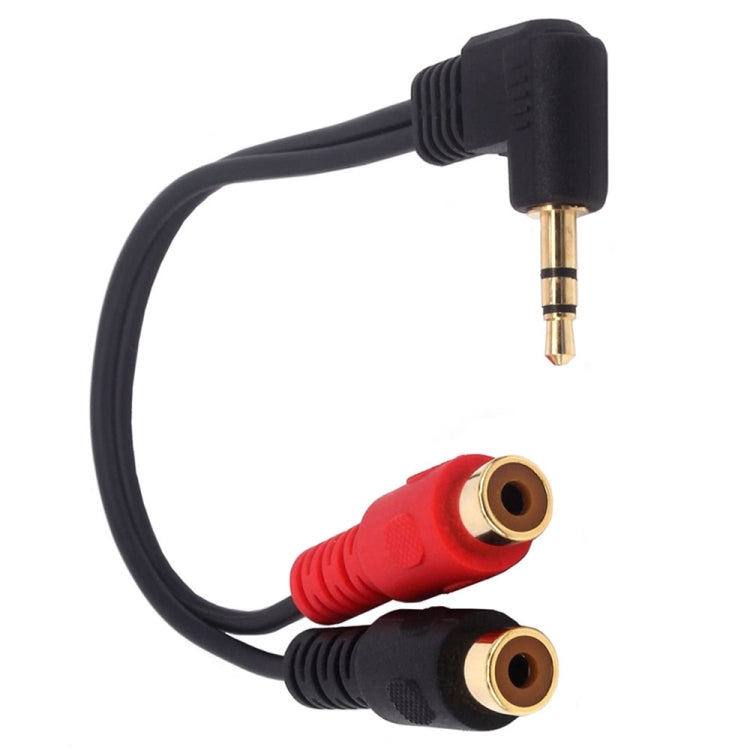 JUNSUNMAY 3.5mm Male Elbow to Dual RCA Stereo Audio Cable Adapter 20cm -  by JUNSUNMAY | Online Shopping UK | buy2fix