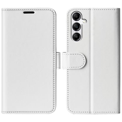 For Samsung Galaxy A34 5G R64 Texture Horizontal Flip Leather Phone Case(White) - Galaxy Phone Cases by buy2fix | Online Shopping UK | buy2fix