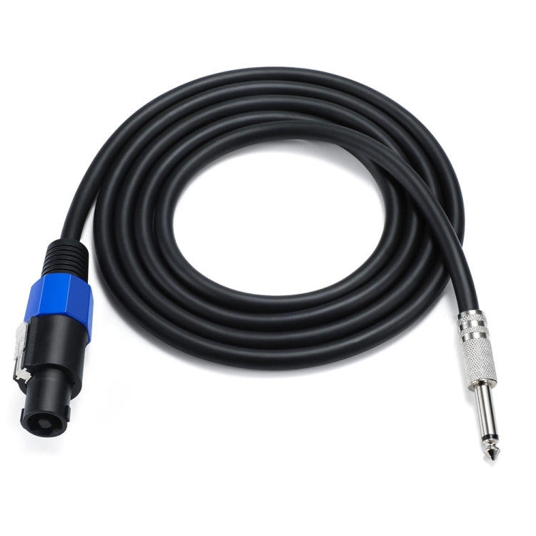 JUNSUNMAY Speakon Male to 6.35mm Male Audio Speaker Adapter Cable with Snap Lock, Length:10FT - Microphone Audio Cable & Connector by JUNSUNMAY | Online Shopping UK | buy2fix