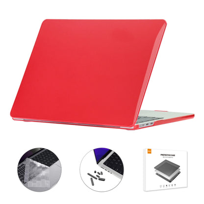 For MacBook Air 15.3 A2941 ENKAY EU Version 3 in 1 Crystal Protective Case with TPU Keyboard Film & Anti-dust Plugs(Red) - MacBook Air Cases by ENKAY | Online Shopping UK | buy2fix