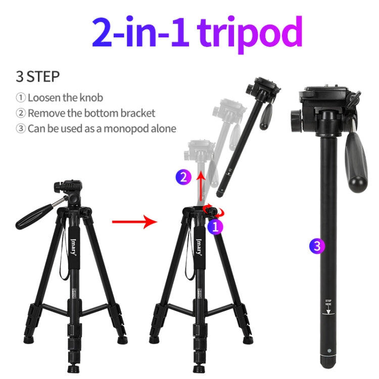 JMARY KP2254 Three colors are available Cell Phone SLR Outdoor Photography Tripod Stand(Blue) - Tripods by Jmary | Online Shopping UK | buy2fix